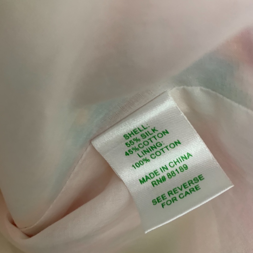 Lilly Pulitzer Floral Keetan Strapless Silk Blend Dress In White Little Lilet - Picture 6 of 8